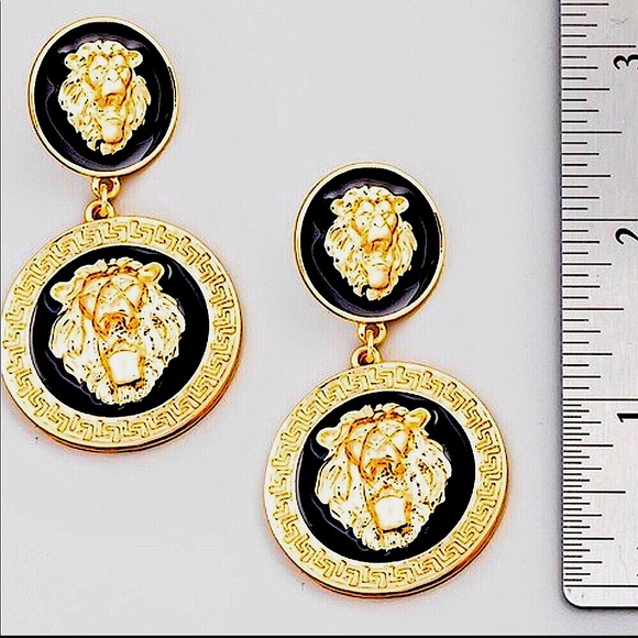 🆕Luxe ”Medusa” Black/Gold Fashion Statement Jewelry - Picture 4 of 8